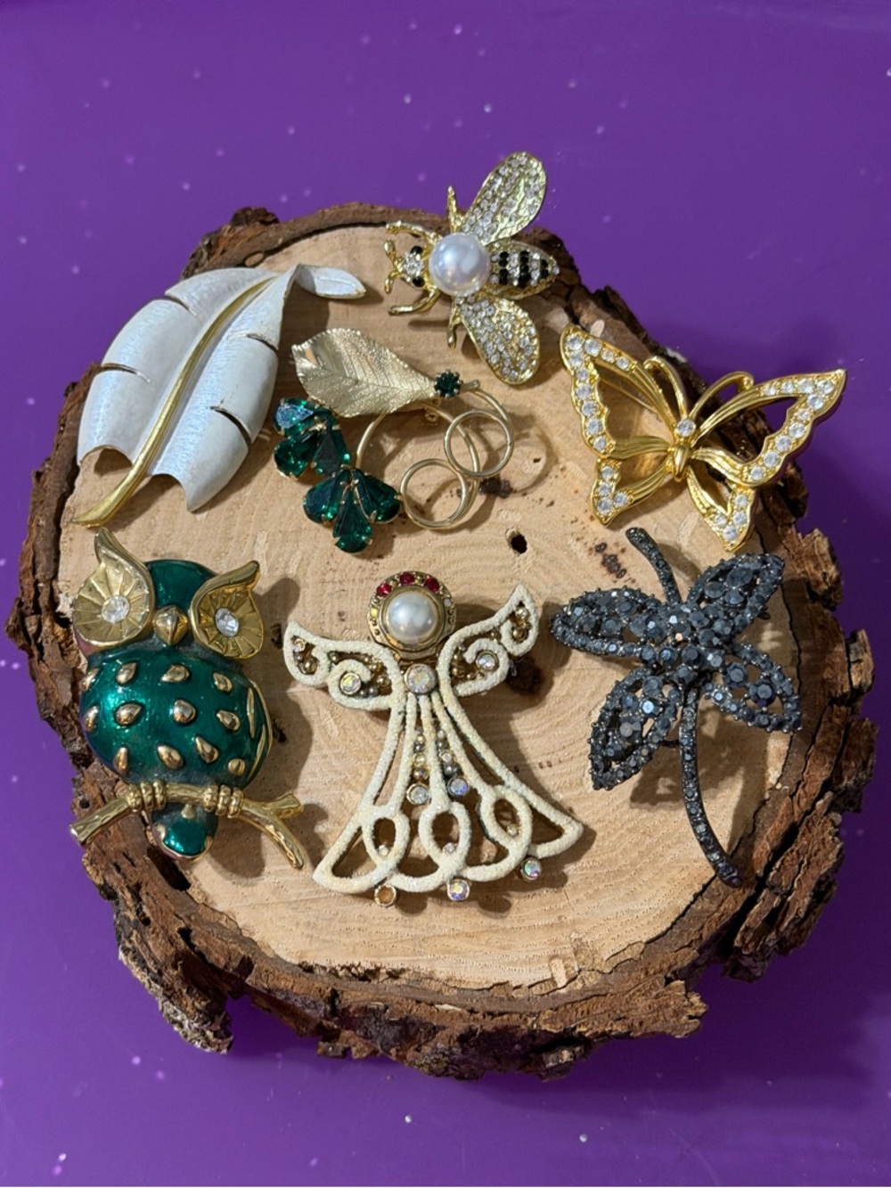 Brooch Pin Bundle Lot - Vintage / Modern 7 Pieces